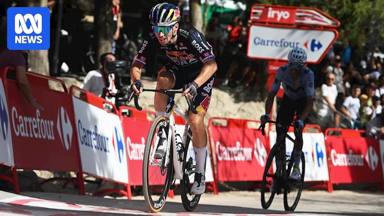 Primož Roglič wins Vuelta a España stage eight, Australia's Ben O'Connor keeps red jersey