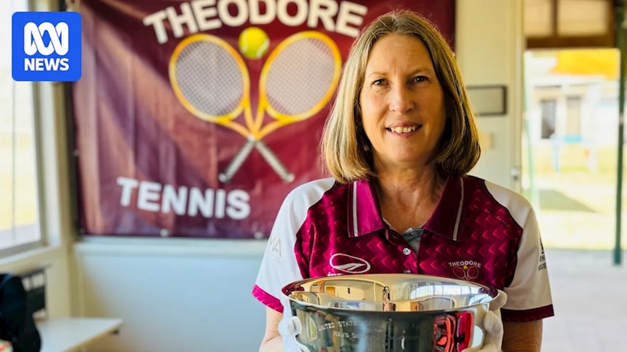 Tennis champion Malcolm Anderson gifts US Open trophy to tiny rural Theodore Tennis Club