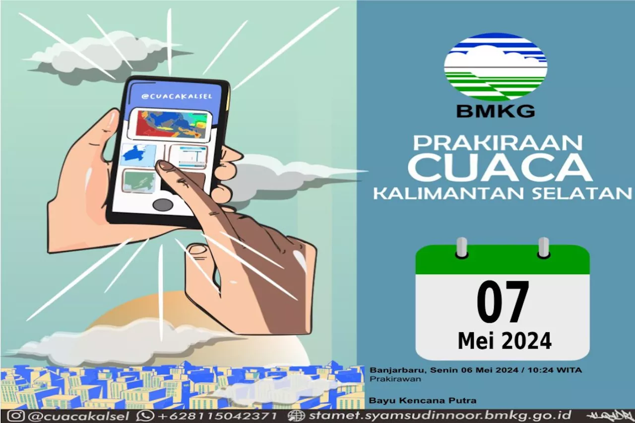 BMKG prakirakan cuaca berawan dan hujan terjadi di sejumlah kota