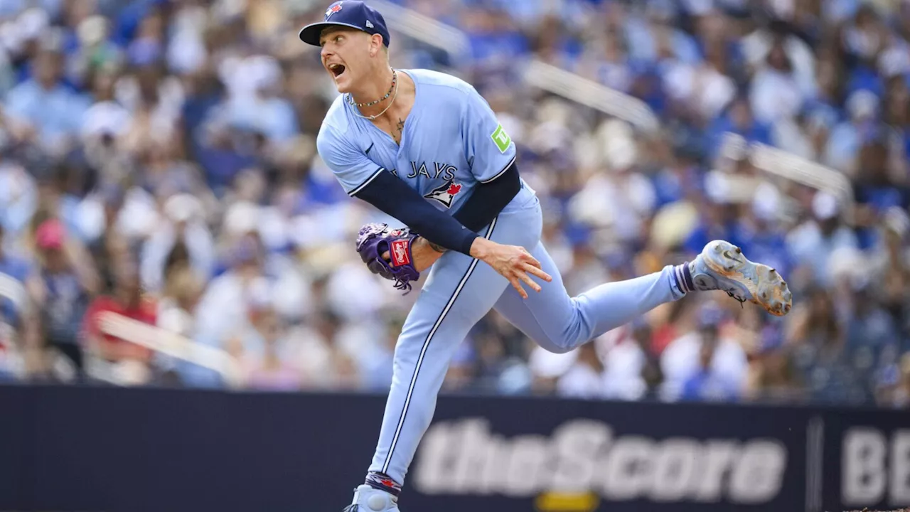 Blue Jays RHP Bowden Francis loses no-hit bid in 9th inning against the Angels