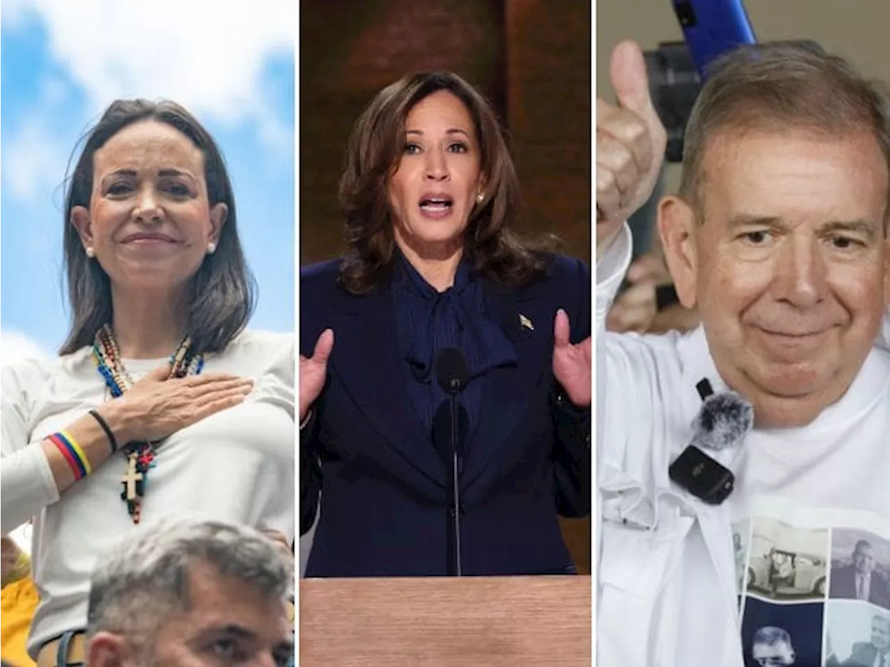 Vicepresidenta Harris expresó su respaldo a Edmundo Gónzalez y María Corina Machado