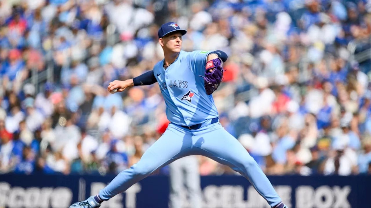 Blue Jays RHP Bowden Francis has thrown 8 no-hit innings against the Angels