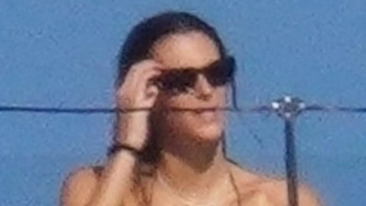 Leonardo DiCaprio's girlfriend Vittoria Ceretti, 26, goes TOPLESS with shirtless Titanic star, 49,...