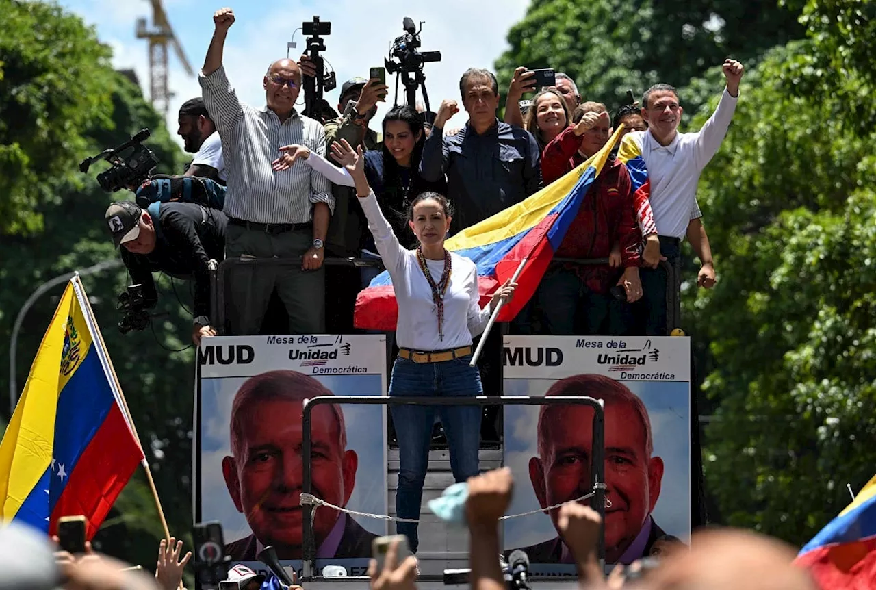 Corina Machado llama al mundo a responsabilizar a Maduro de 'la represión desatada' en Venezuela