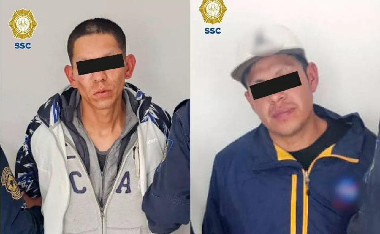 Detienen a dos sujetos acusados de robo a casa habitación en alcaldía Coyoacán