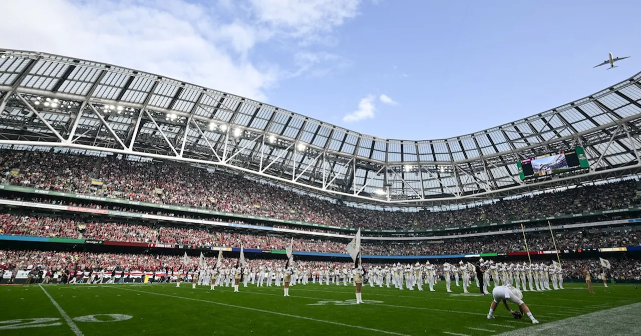 Aer Lingus flyover at Aviva college football game takes residents by surprise