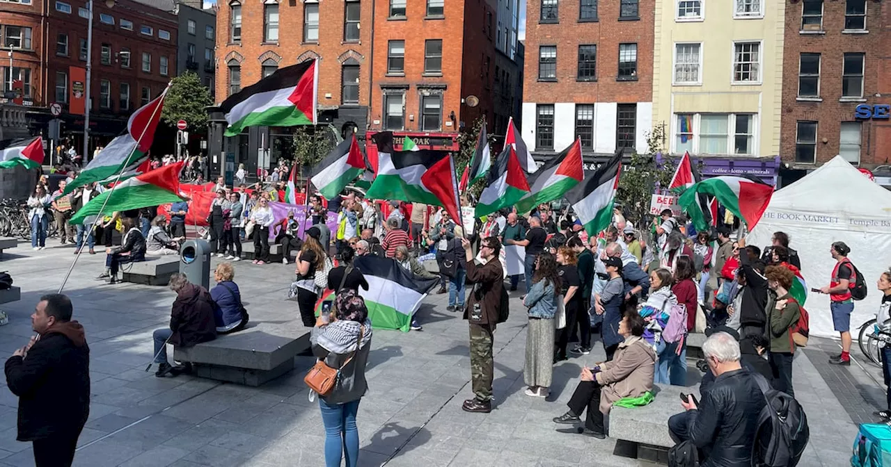 Pro-Palestine protest in Dublin criticises US support of Israel