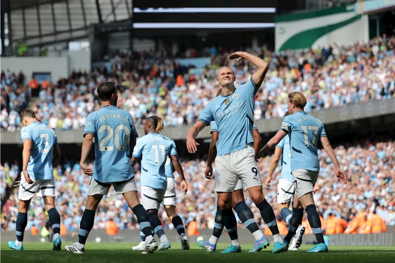 Hat-trick hero Haaland fires Man City to victory