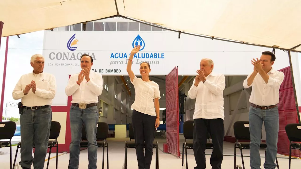 Claudia Sheinbaum garantiza continuidad del proyecto 'Agua Saludable para La Laguna'