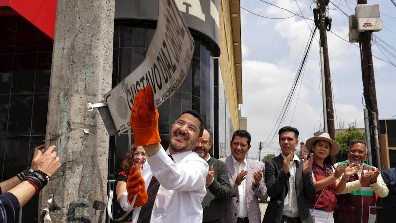 Martí Batres comienza a borrar el nombre Gustavo Díaz Ordaz de calles en CDMX