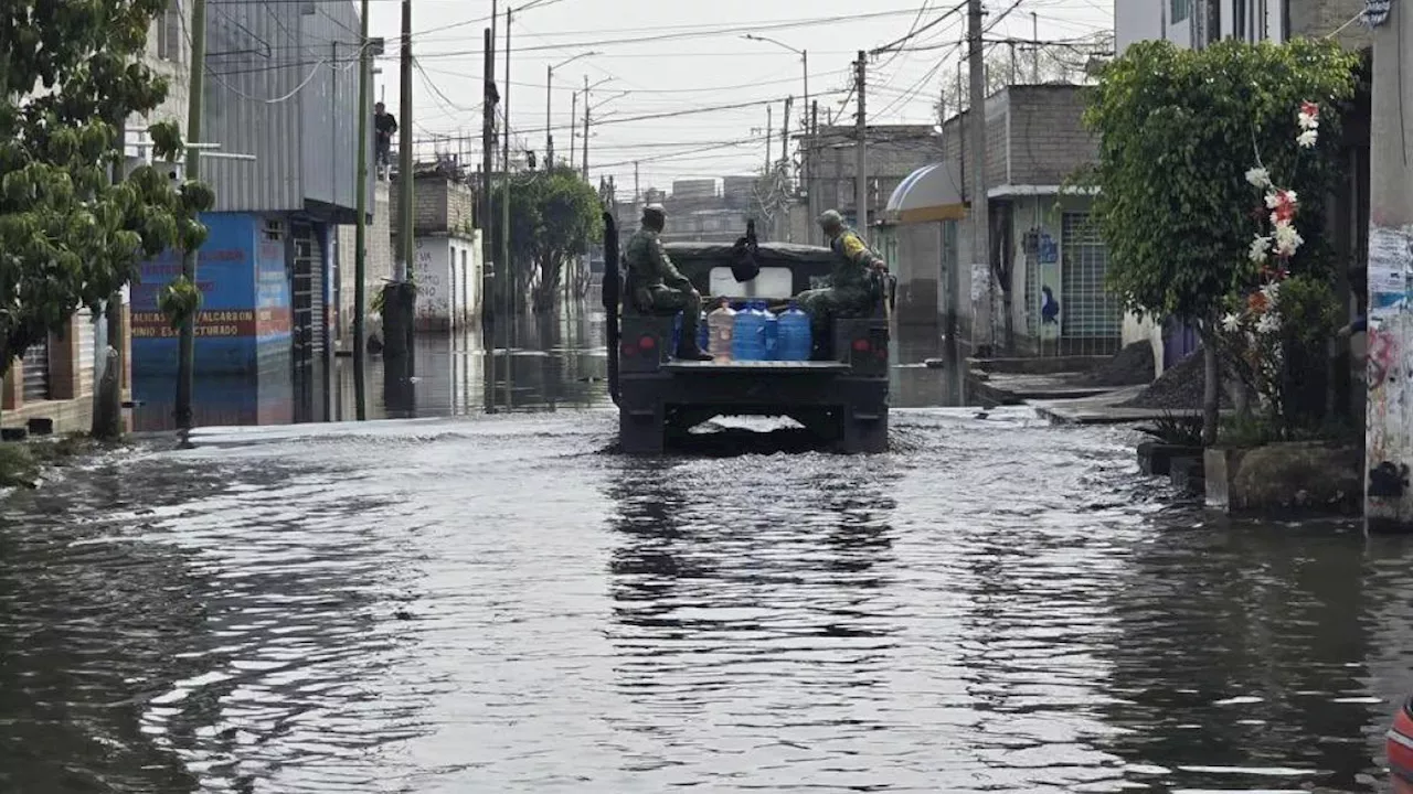 Niveles de agua en Chalco han disminuido “significativamente”, afirma Protección Civil