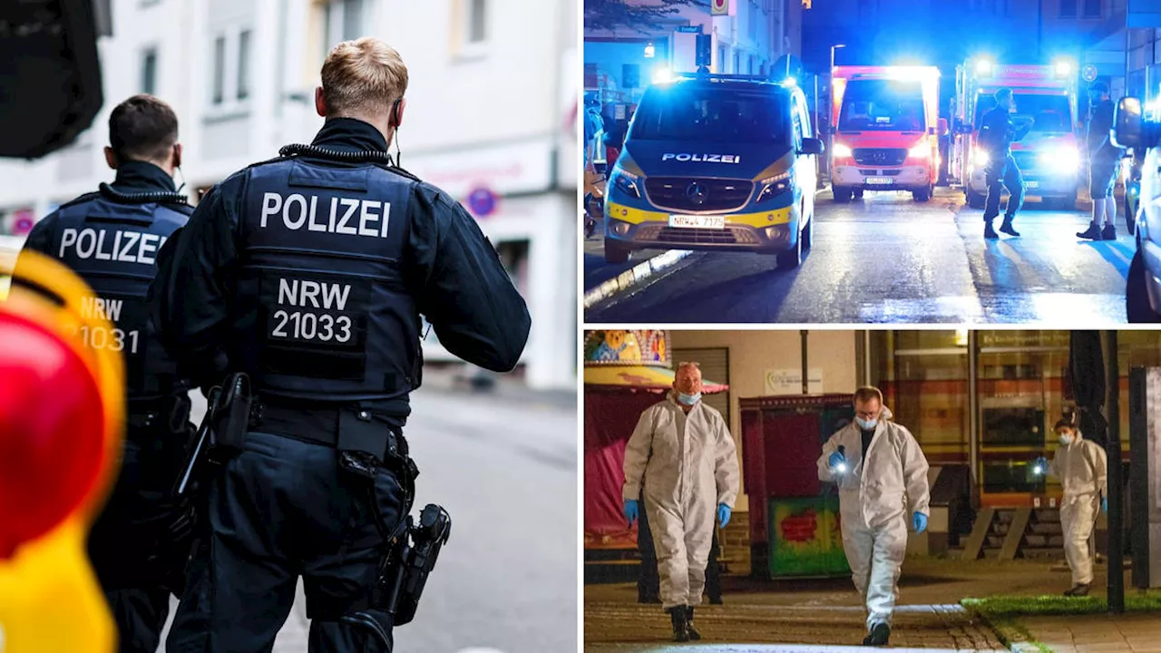 Person detained after German police launch manhunt following knife attack that left three dead and five...