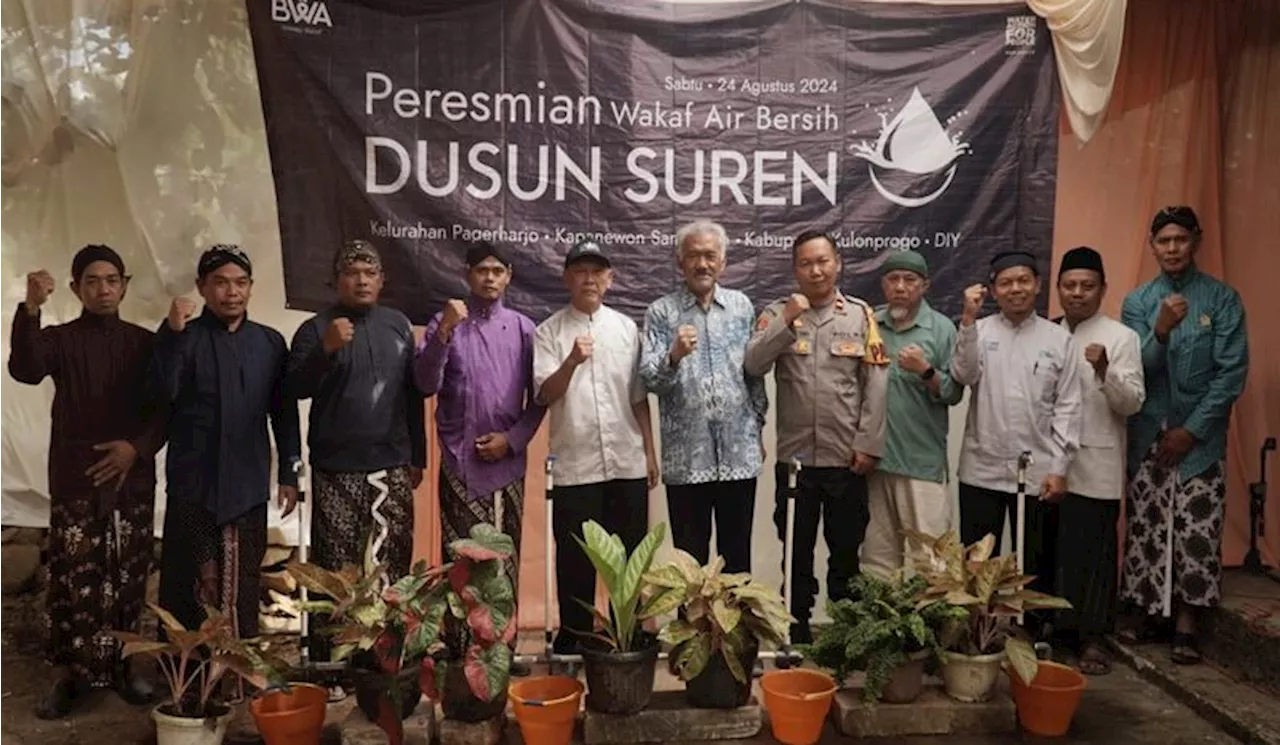 BWA Resmikan Wakaf Sarana Air Bersih di Pedukuhan Suren, Kulon Progo