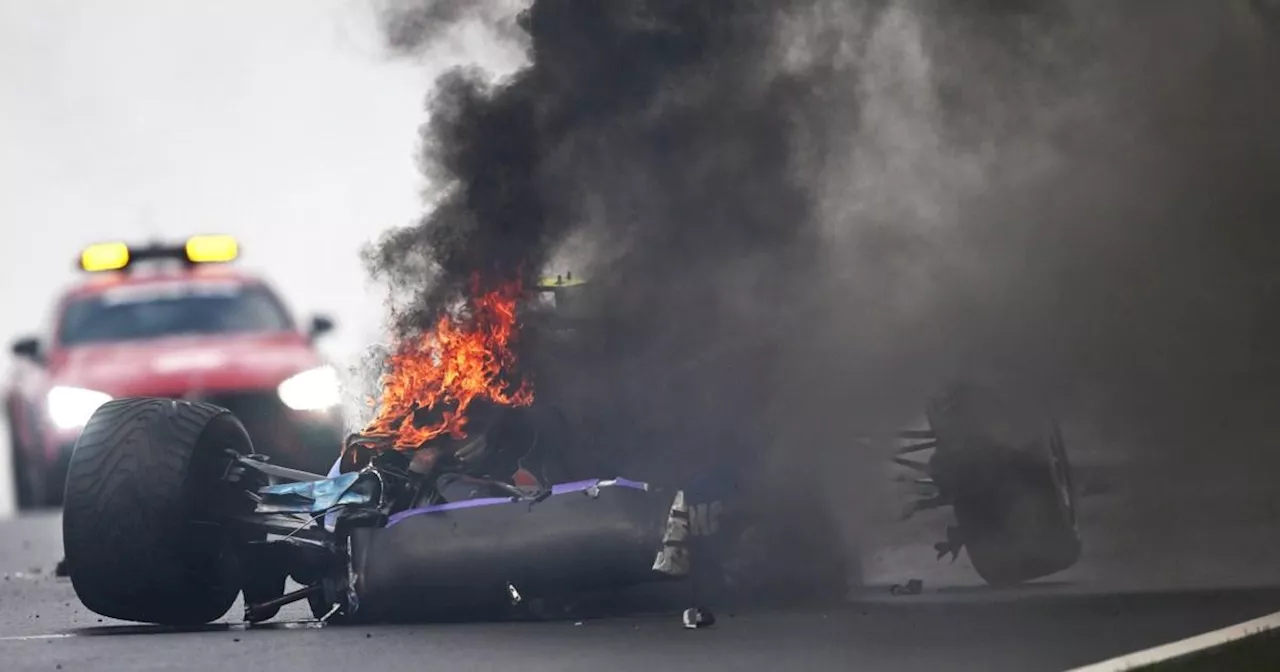 Formula One car bursts into flames after scary crash at Dutch Grand Prix