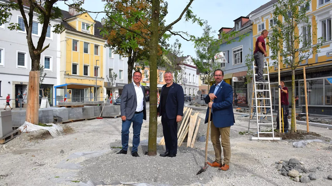 Amstettner Hauptplatz soll Ende Oktober fertig sein