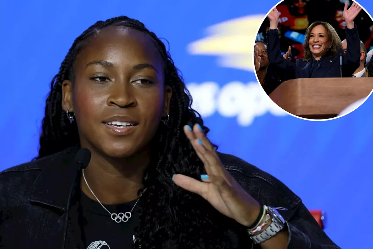 Coco Gauff draws inspiration from Kamala Harris on quest to defend US Open title