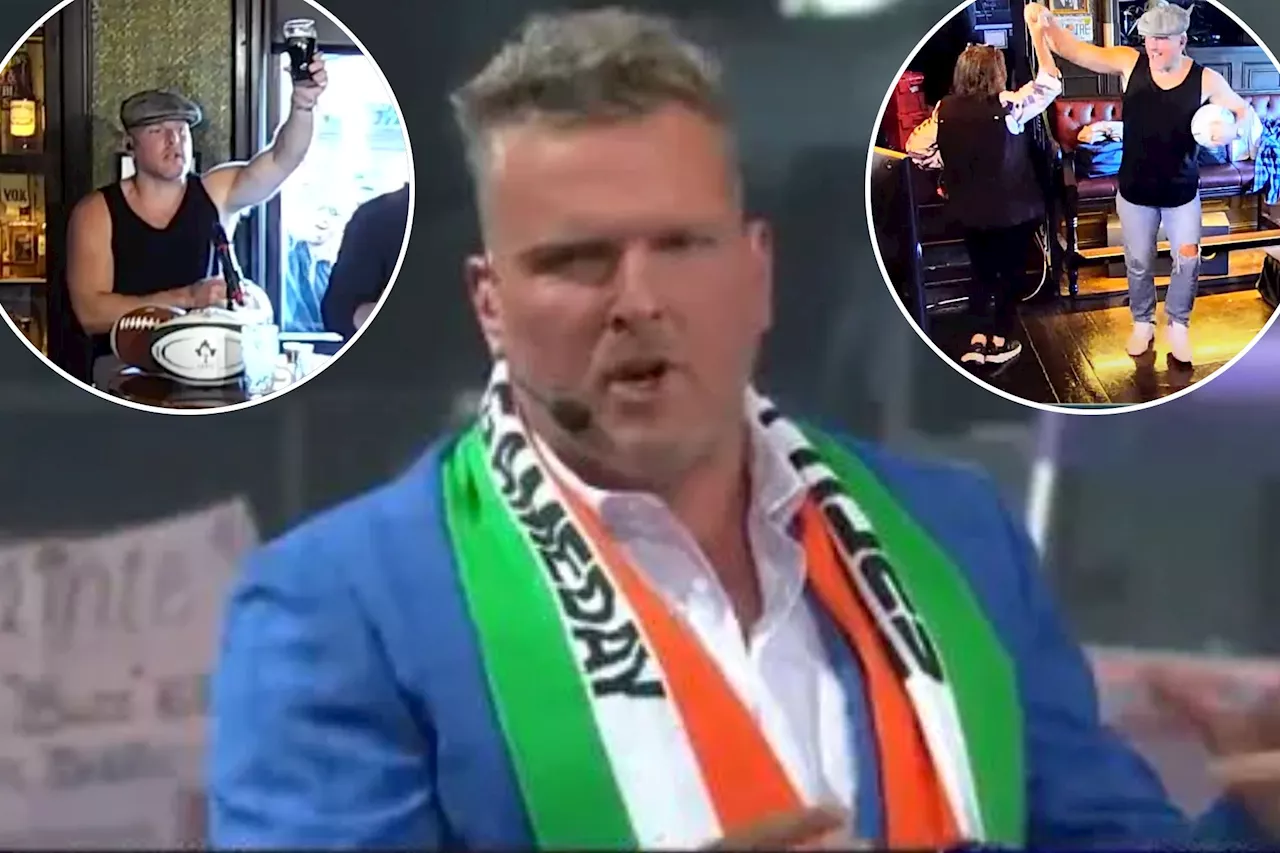 Pat McAfee reveals on 'College GameDay' that wild Ireland show was part of '30 Guinnesses' day