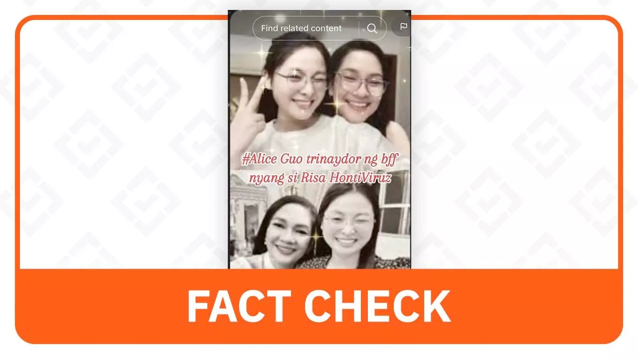 FACT CHECK: Circulating selfie of Alice Guo, Risa Hontiveros is fake