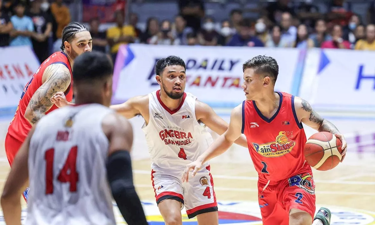 Rookie Lemetti stars late as Rain or Shine turns back Ginebra to stay unbeaten