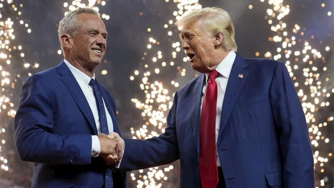 Robert F Kennedy Jr joins Donald Trump at rally after ditching US presidential bid