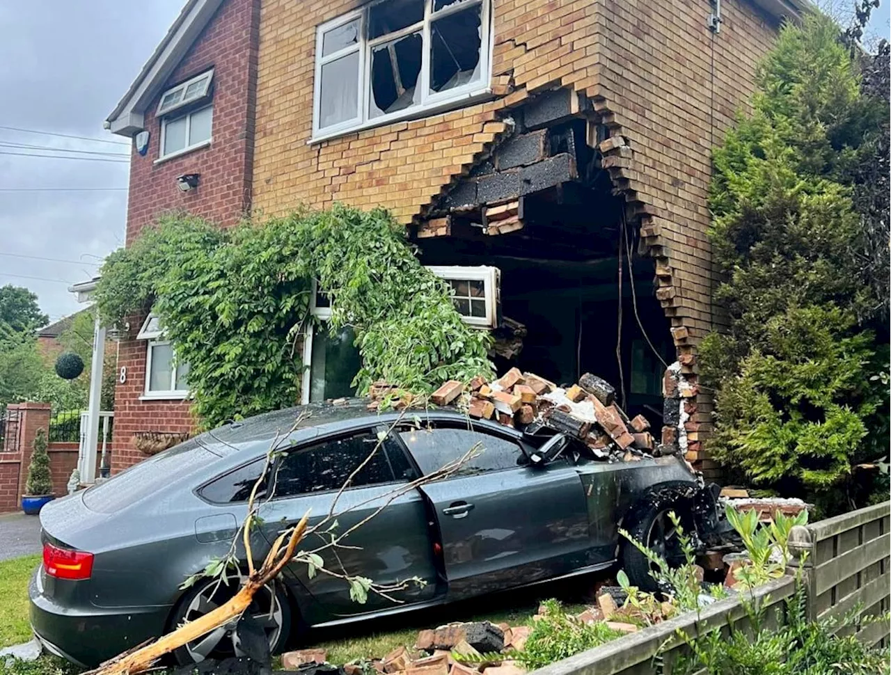 Speeding driver who ran off after ploughing into family home which burst into flames jailed