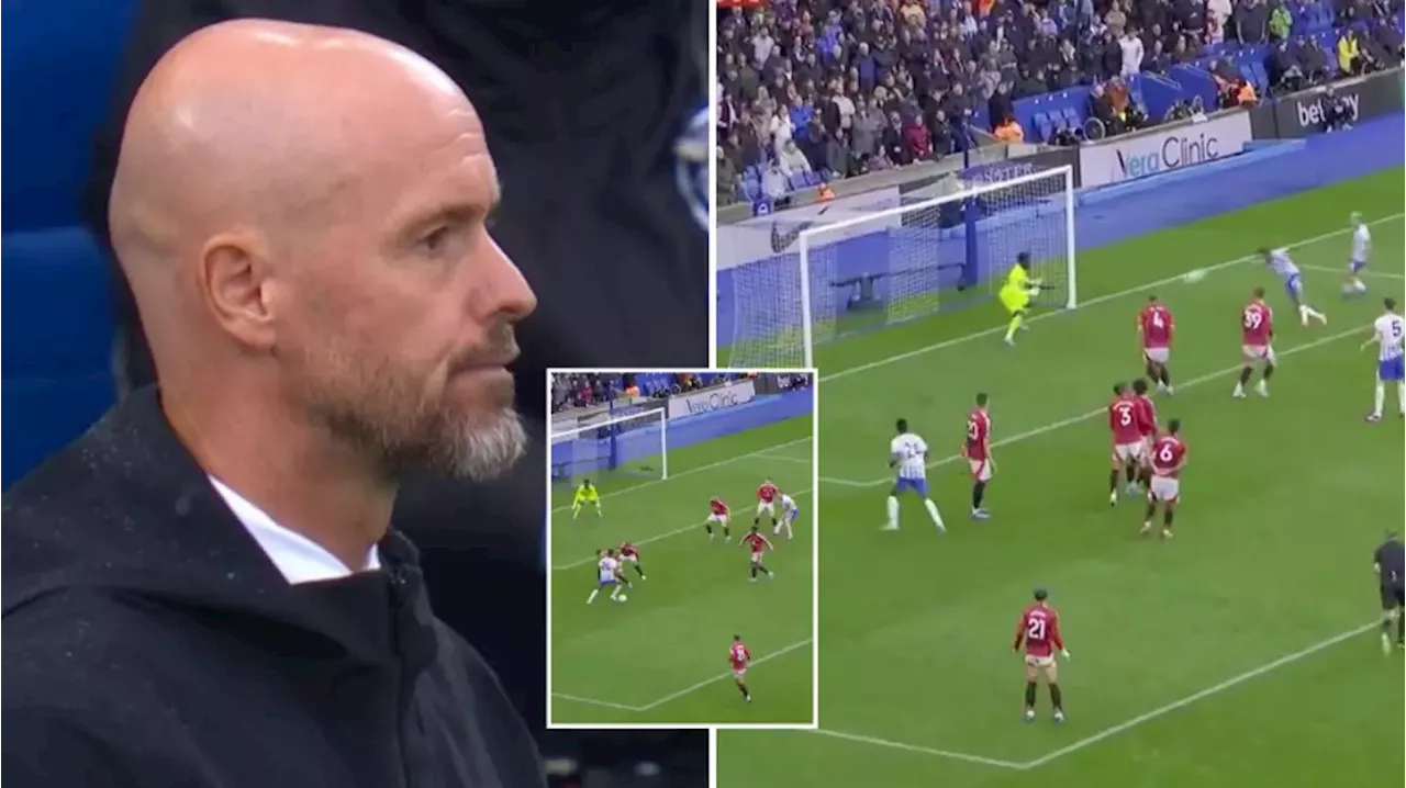 Man Utd fans lose it with two players after conceding last minute winner against Brighton