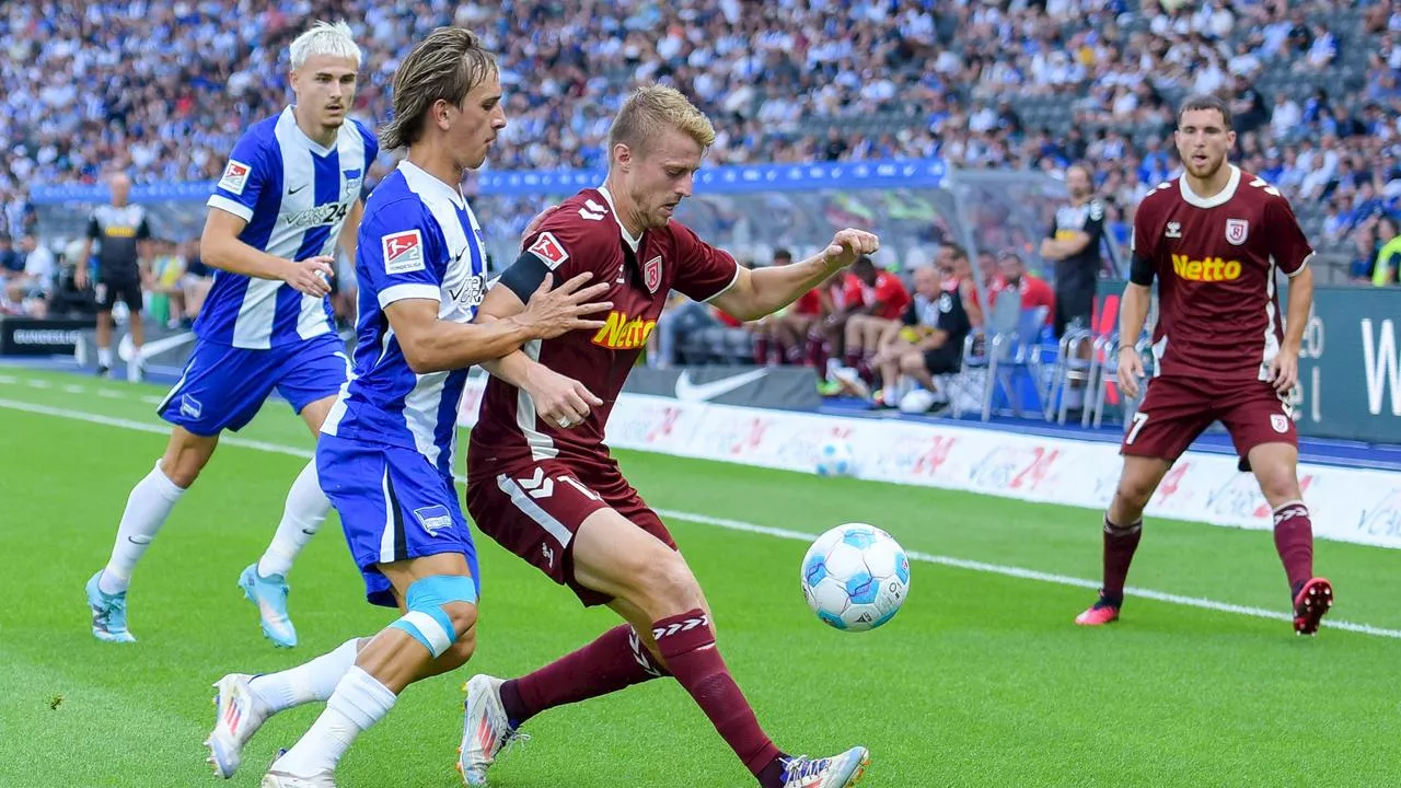 Hertha BSC bejubelt späte Siegtreffer