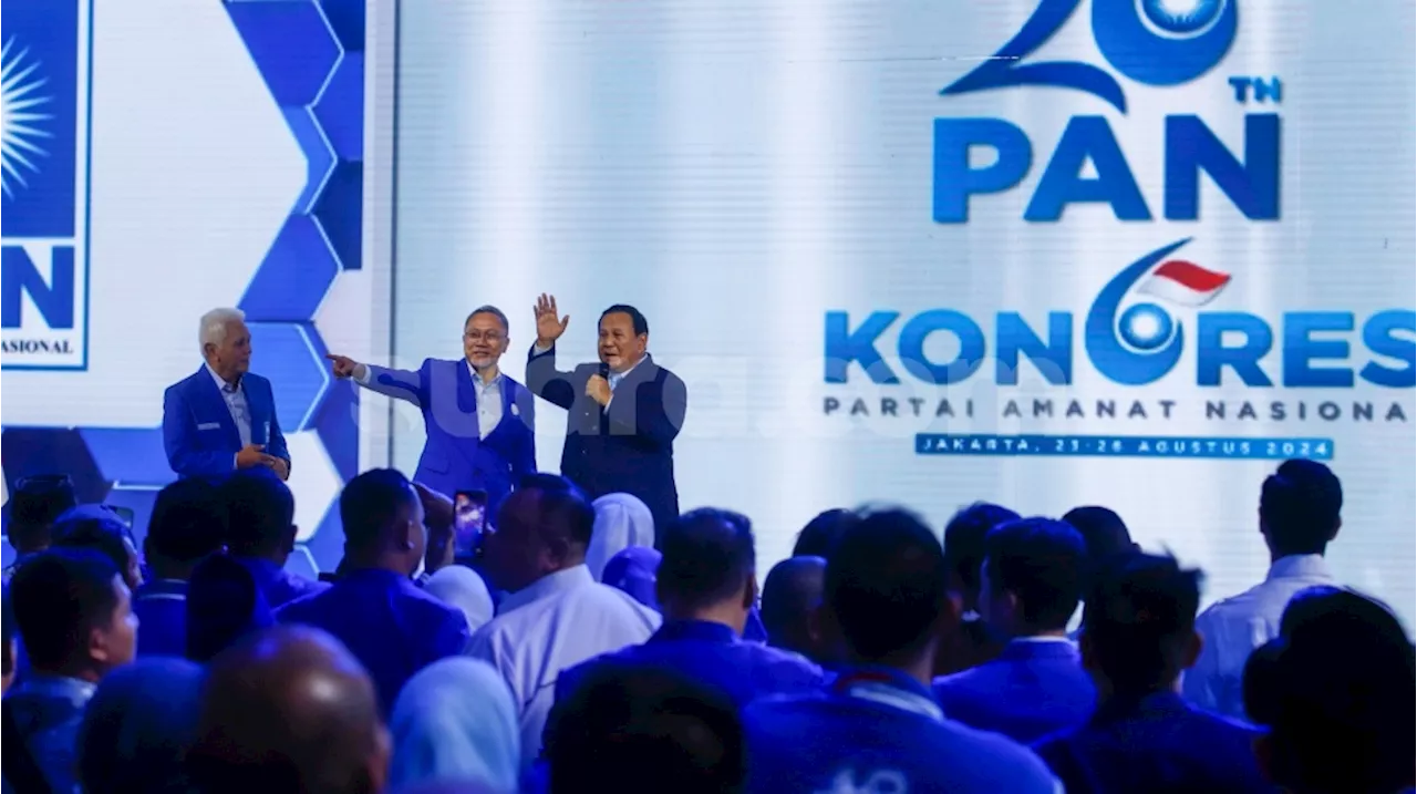 Prabowo Ucapkan Terima Kasih kepada PAN karena Selalu Dukung di 3 Pilpres