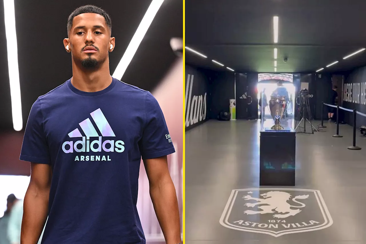 – Fans think Aston Villa were trolling Arsenal with new tunnel feature before Premier Le...