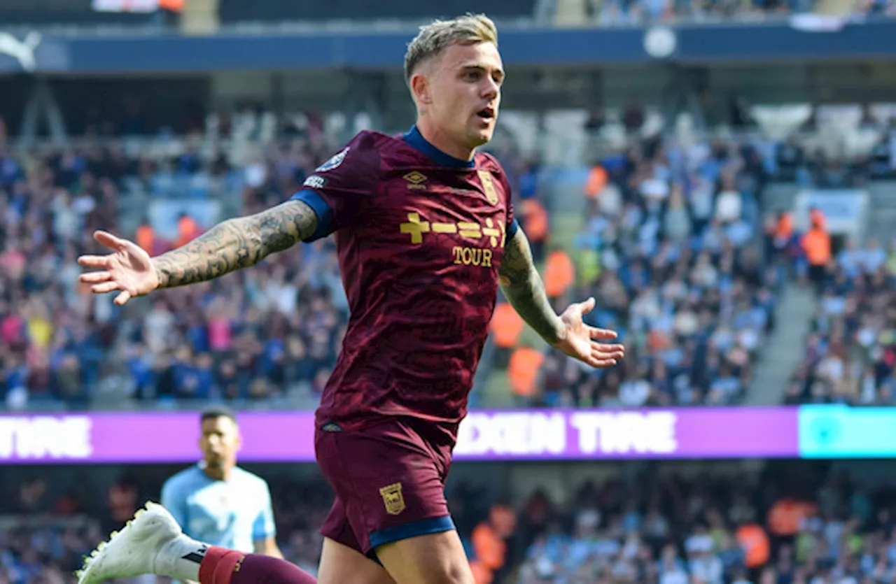 Szmodics scores first Prem League goal but Haaland hat-trick fires Man City to win