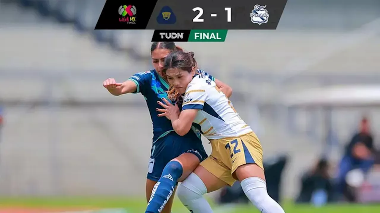 Pumas vence a Puebla con dos goles de Aerial Chavarin en la Liga MX Femenil