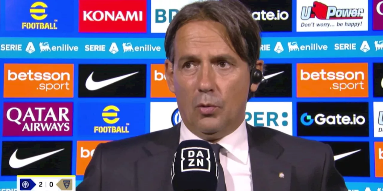 Inzaghi: “L’Inter ha sempre fame, le altre squadre si stanno tutte rinforzando'