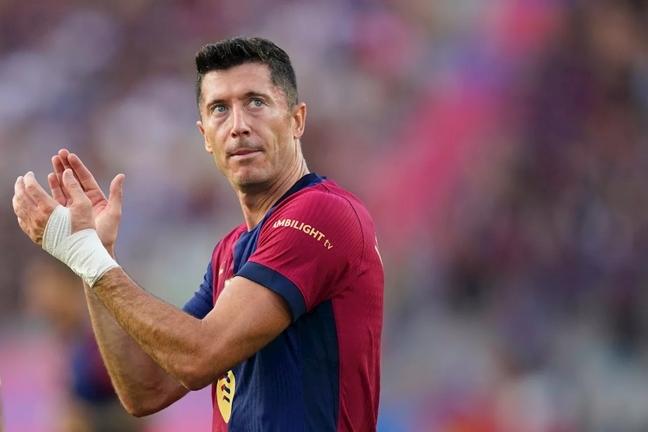 Lewandowski piekt al vroeg in het seizoen en redt Barça weer