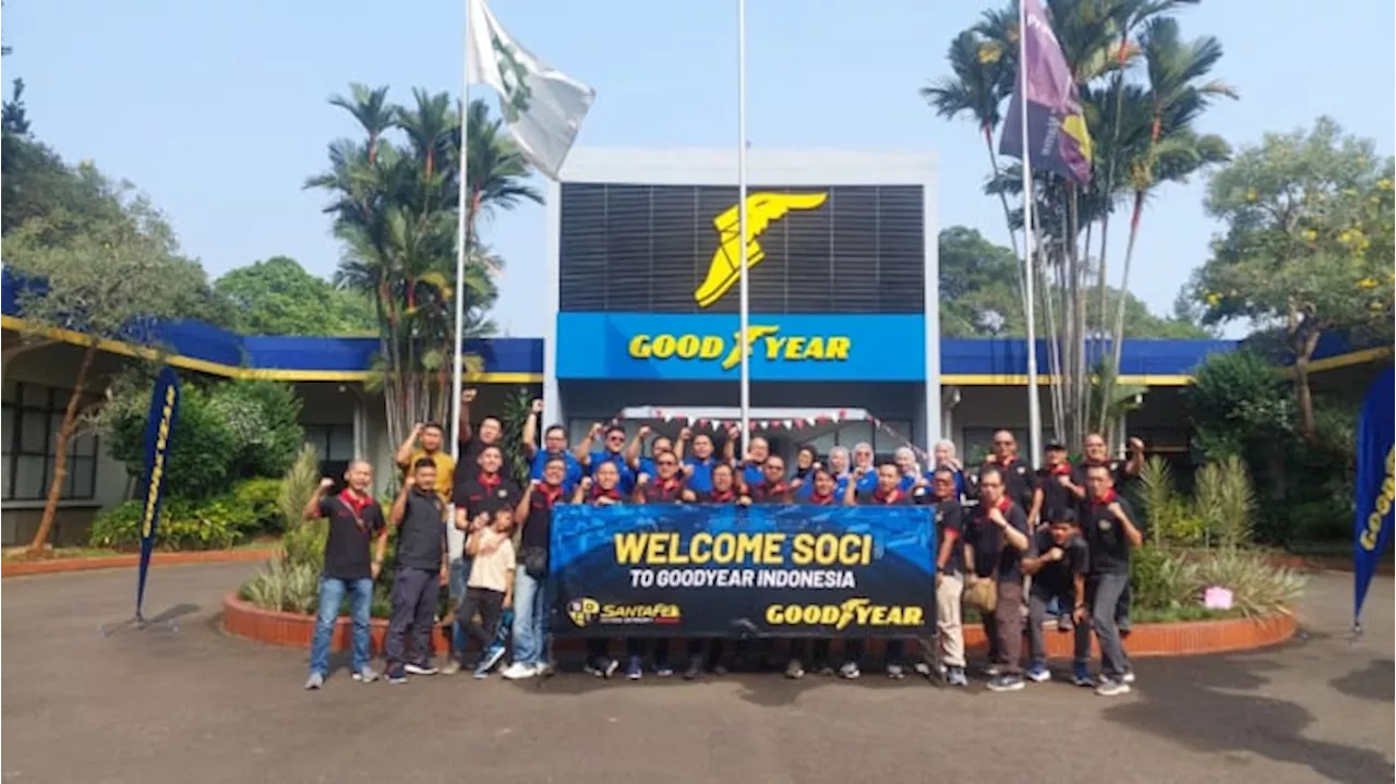 Edukasi soal Ban, Santa Fe Owners Community Indonesia Sambangi Pabrik Goodyear