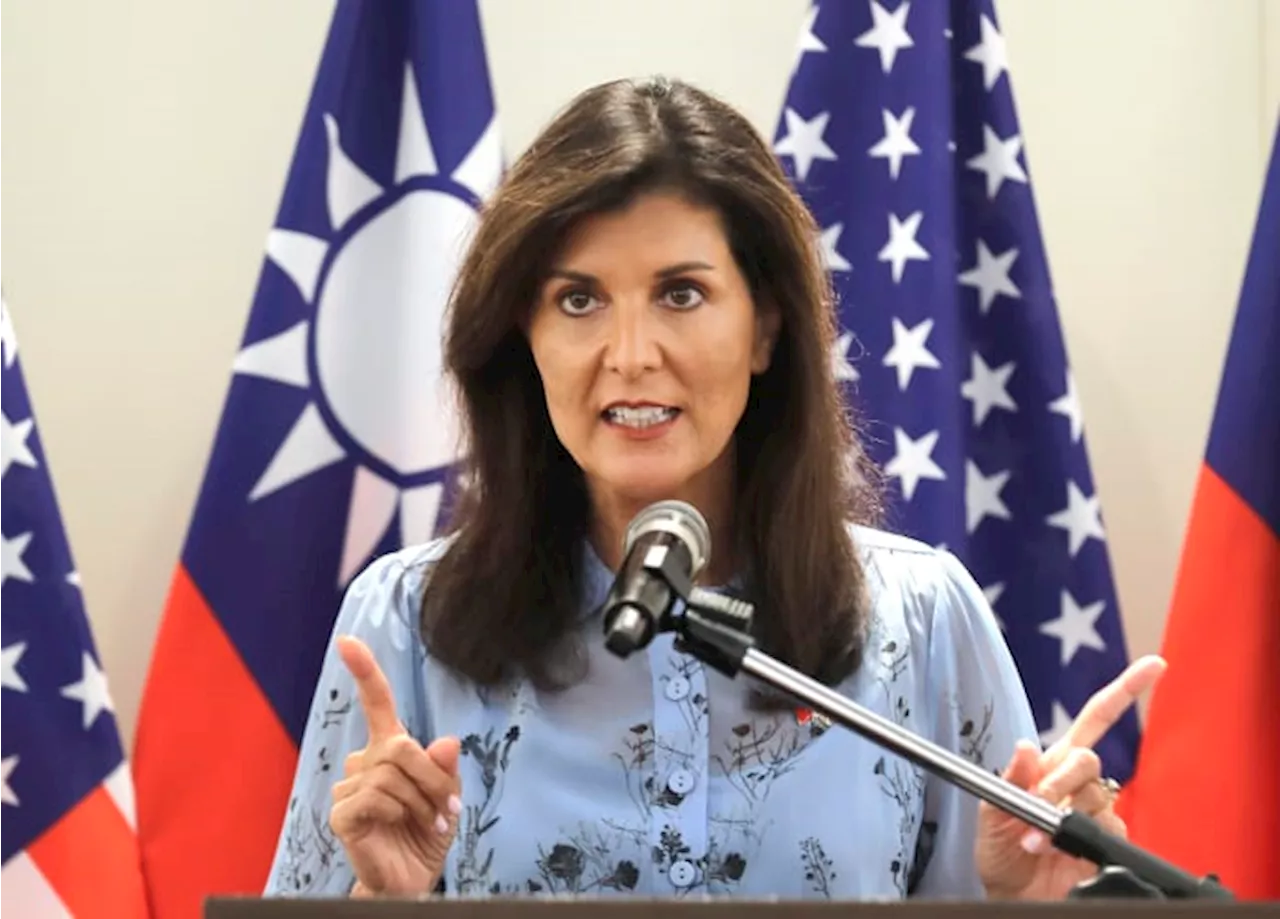 Nikki Haley in Taiwan says an isolationist policy is not healthy while expressing support for Trump