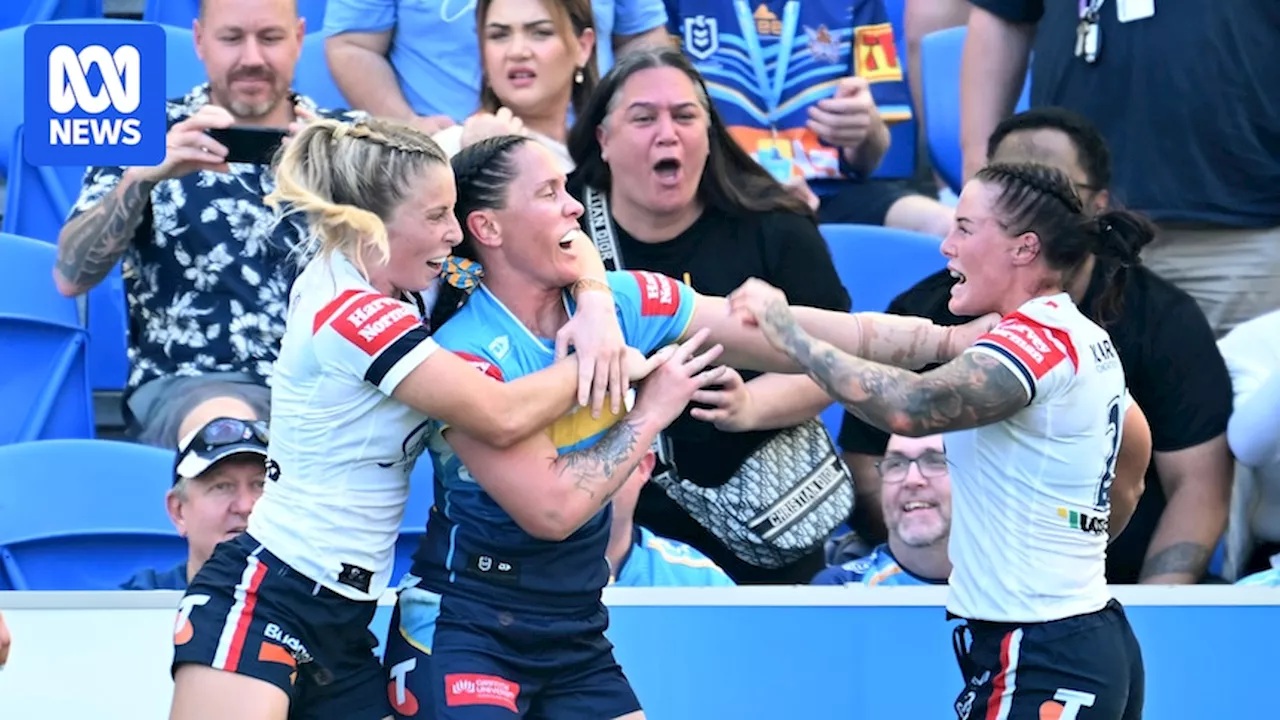 NRLW round five — Gold Coast beats Sydney Roosters 26-6, Brisbane downs Wests Tigers 44-14