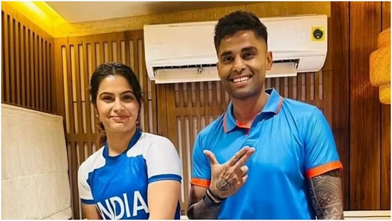 Manu Bhaker-Suryakumar: 'नए खेल की तकनीक सीख रही...', स्टार शूटर मनु भाकर ने सूर्यकुमार के साथ साझा की तस्वीर