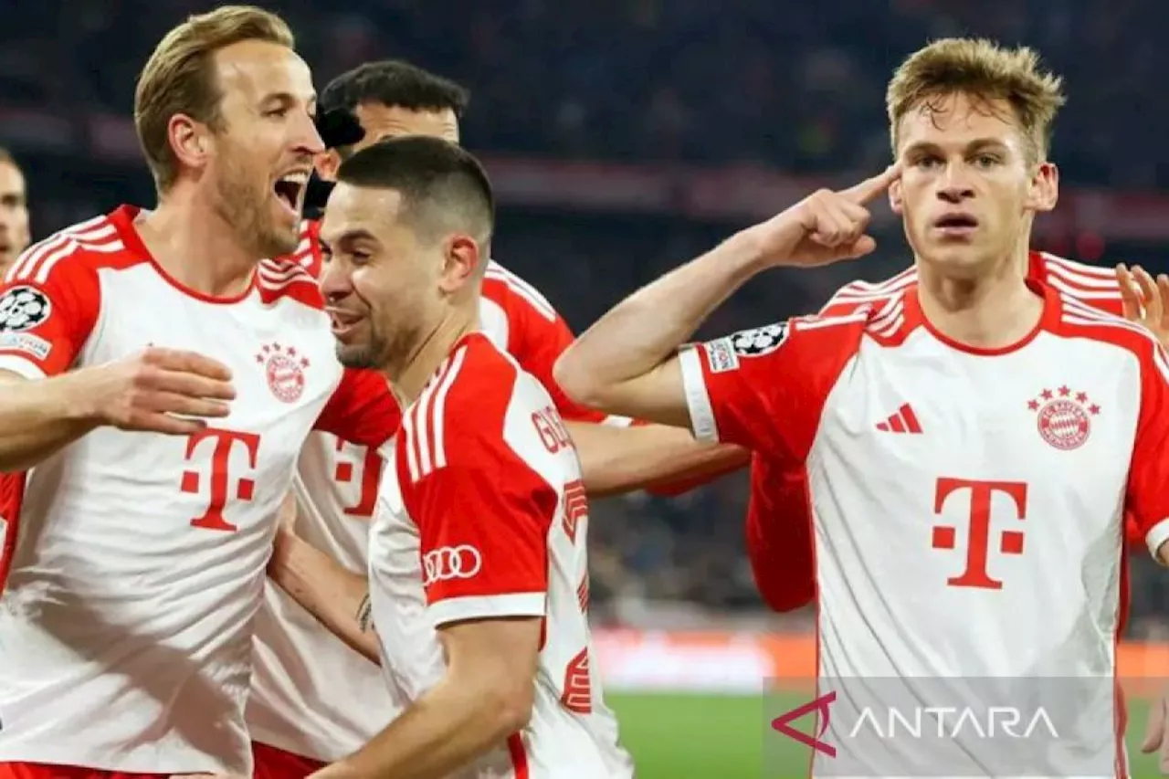 Muenchen menang susah payah 3-2 di kandang Wolfsburg