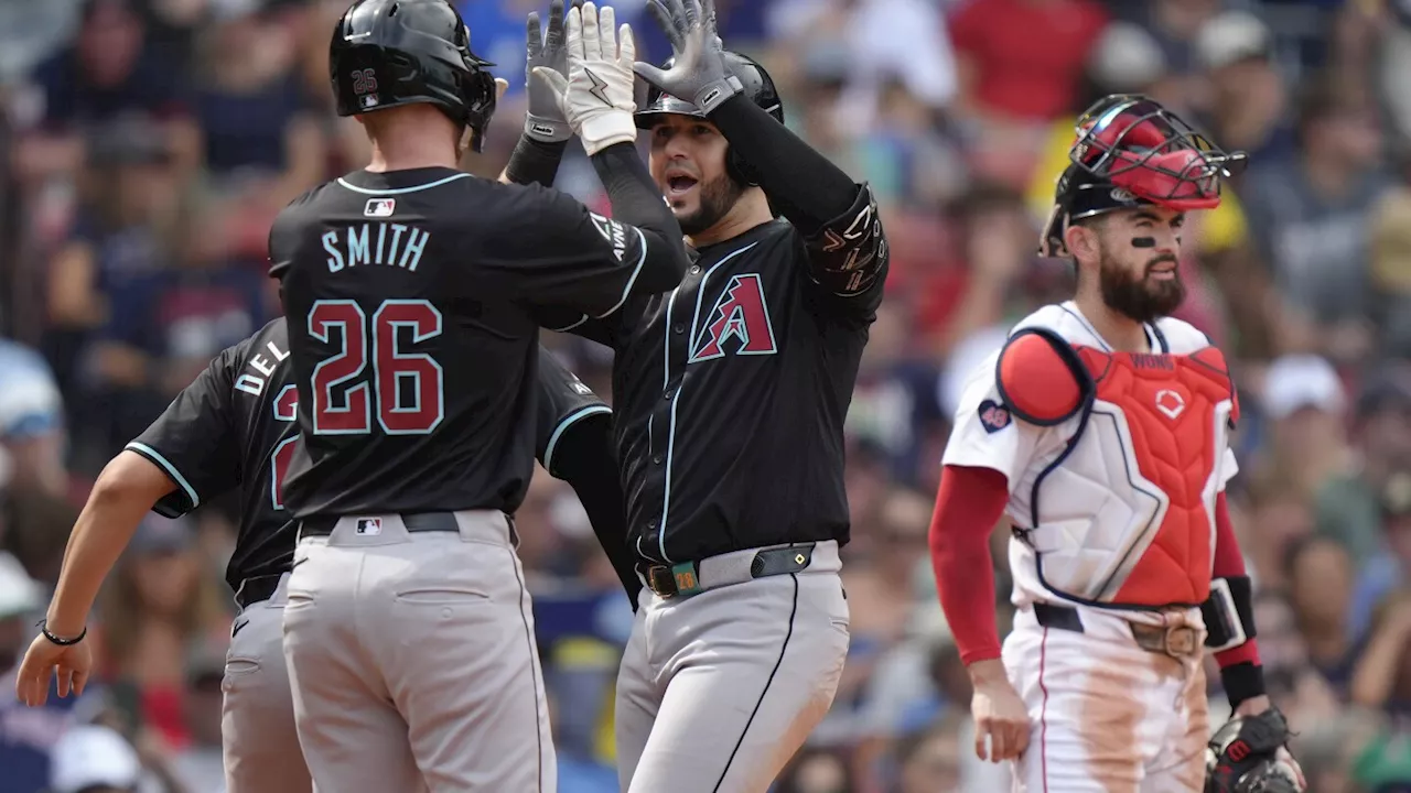 Eugenio Suárez hits go-ahead 3-run homer to help D-Backs complete 3-game sweep of Red Sox, 7-5