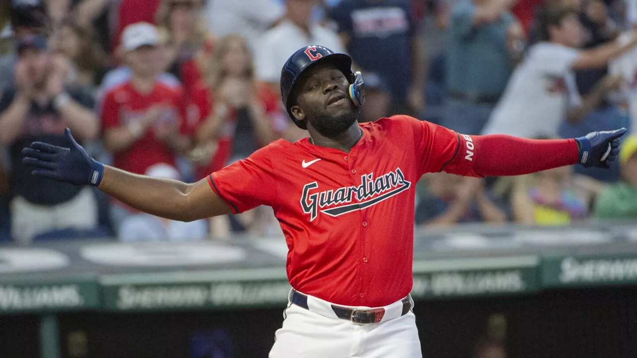 Rookie Jhonkensy Noel hits three-run homer to push AL Central-leading Guardians past Rangers 13-5