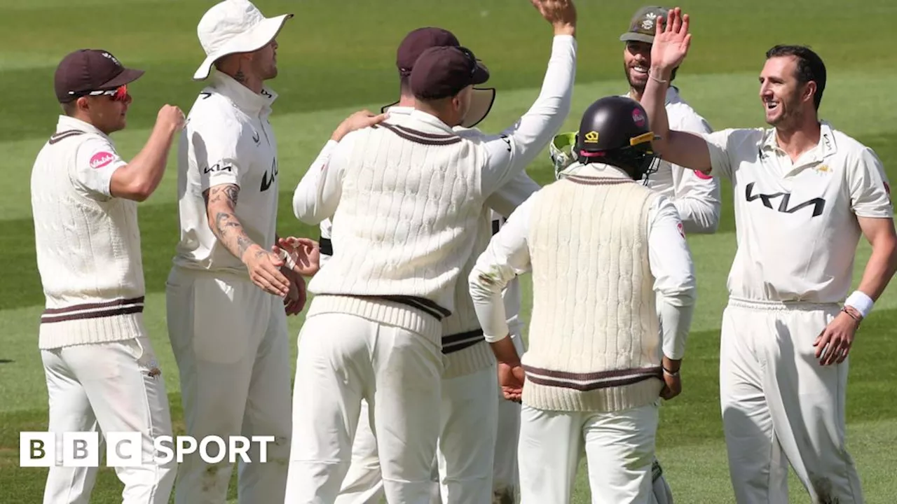 County Championship: Surrey pacemen topple Lancs to move closer to title