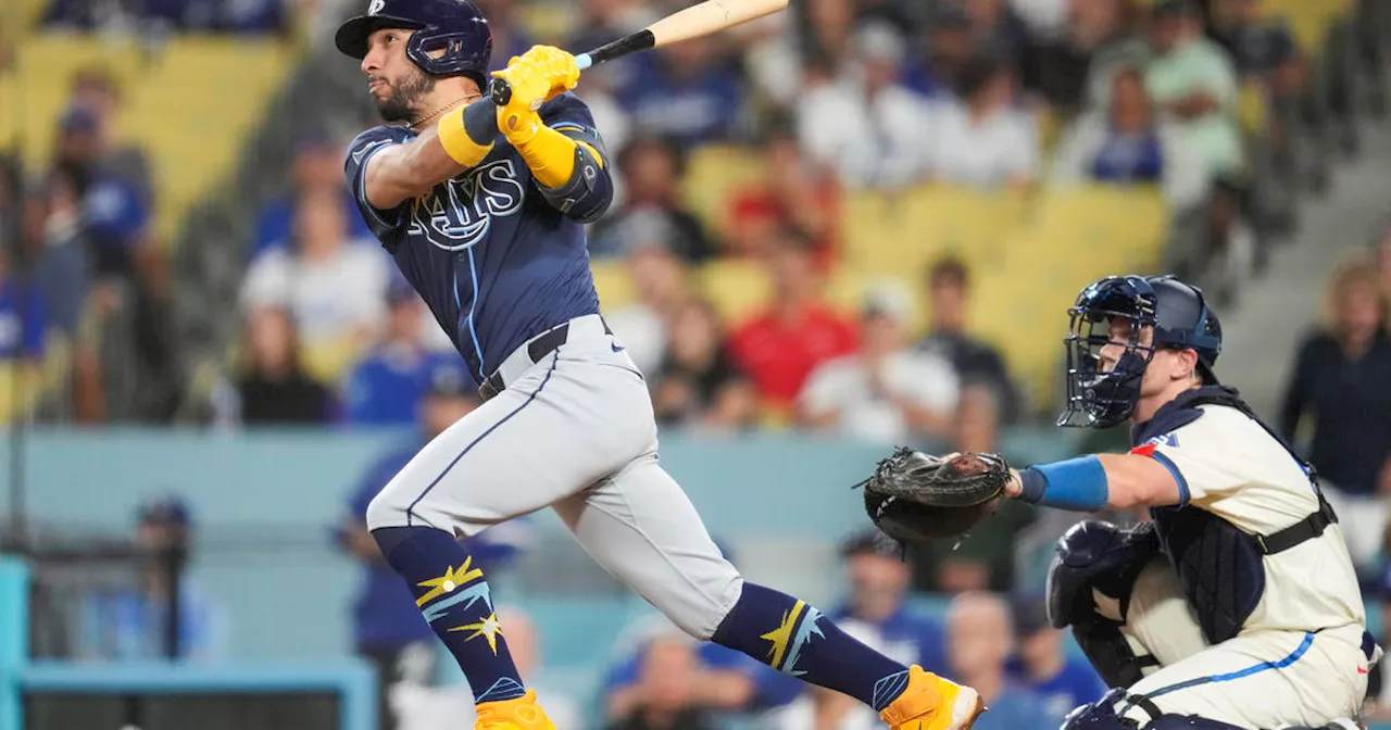 Caballero's 2-run homer off Kelly in the 10th lifts Rays over Dodgers 9-8