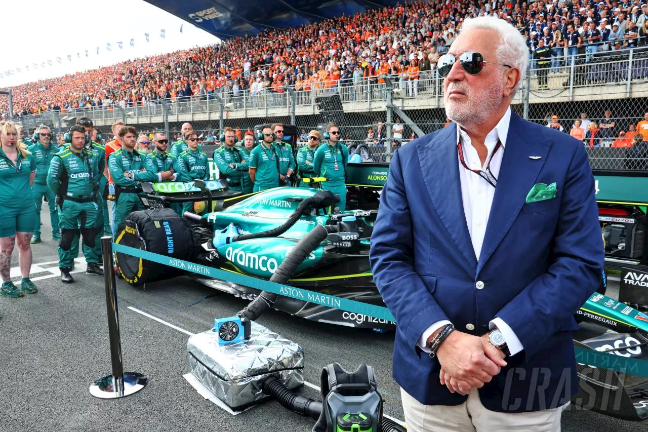 Lawrence Stroll put on the spot about Adrian Newey during Martin Brundle grid walk