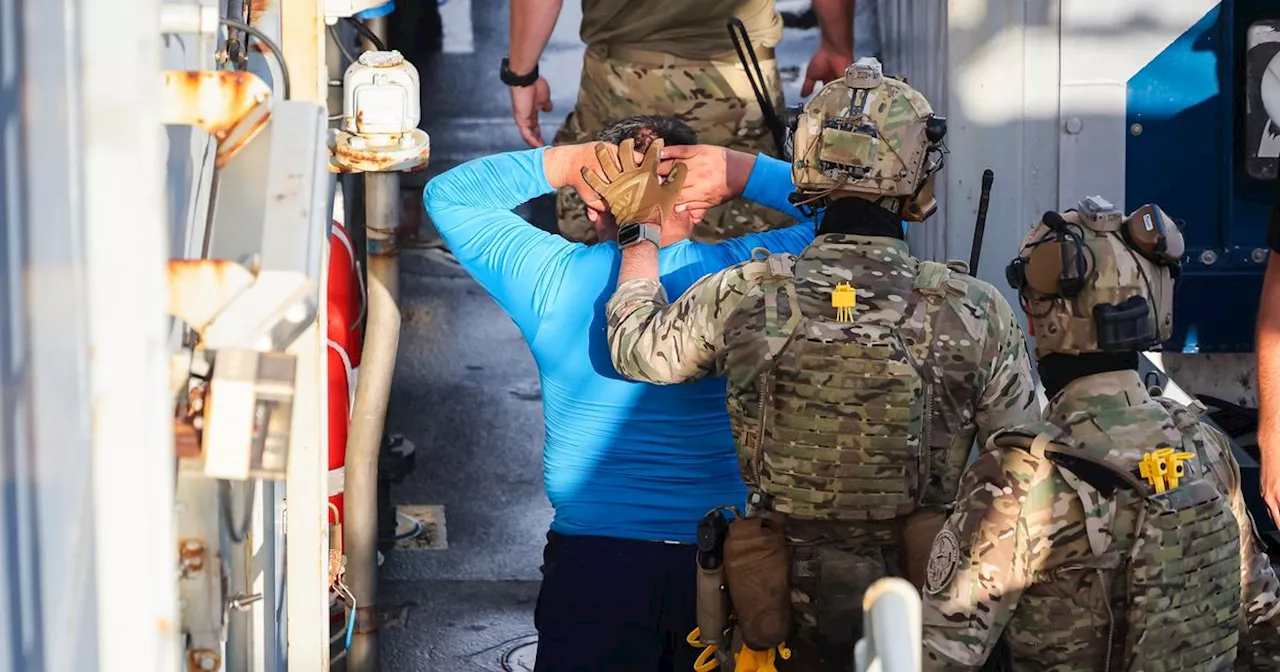 Royal Navy warship seizes more than £40m of cocaine in Caribbean Sea