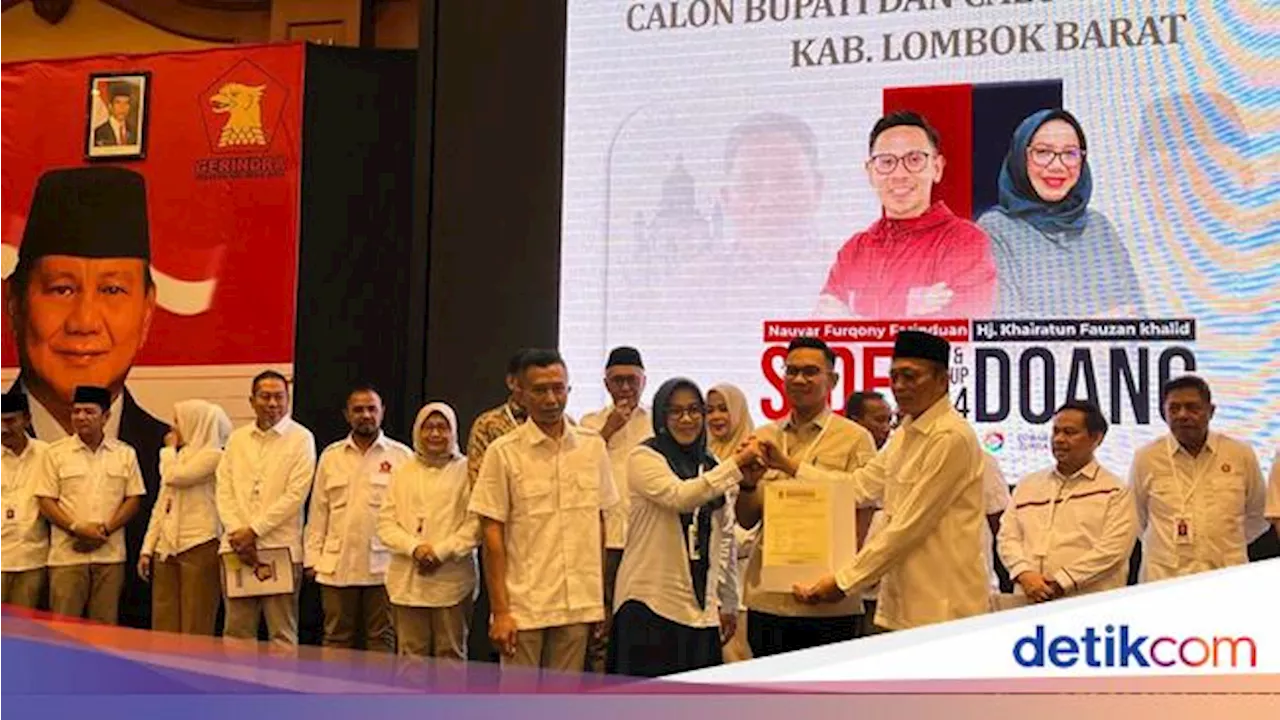 Gerindra Resmi Usung Farin-Khairatun di Pilbup Lombok Barat 2024