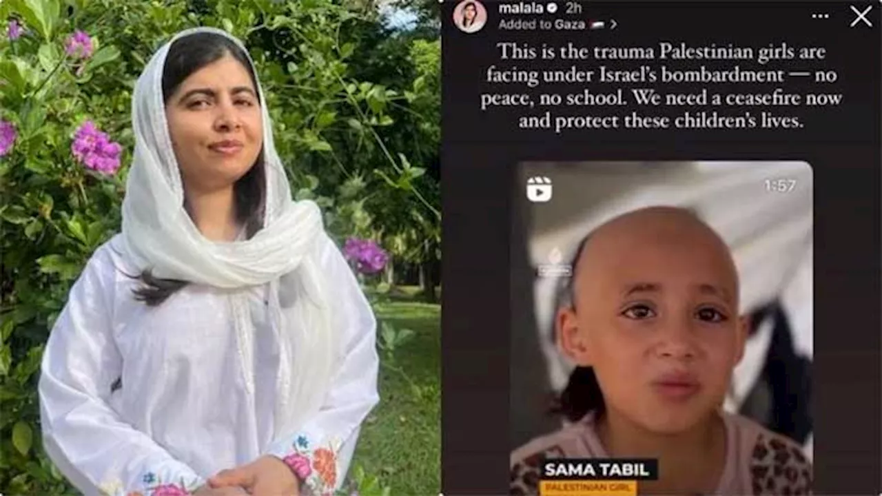 Malala seeks world's attention to plight of children of Palestine