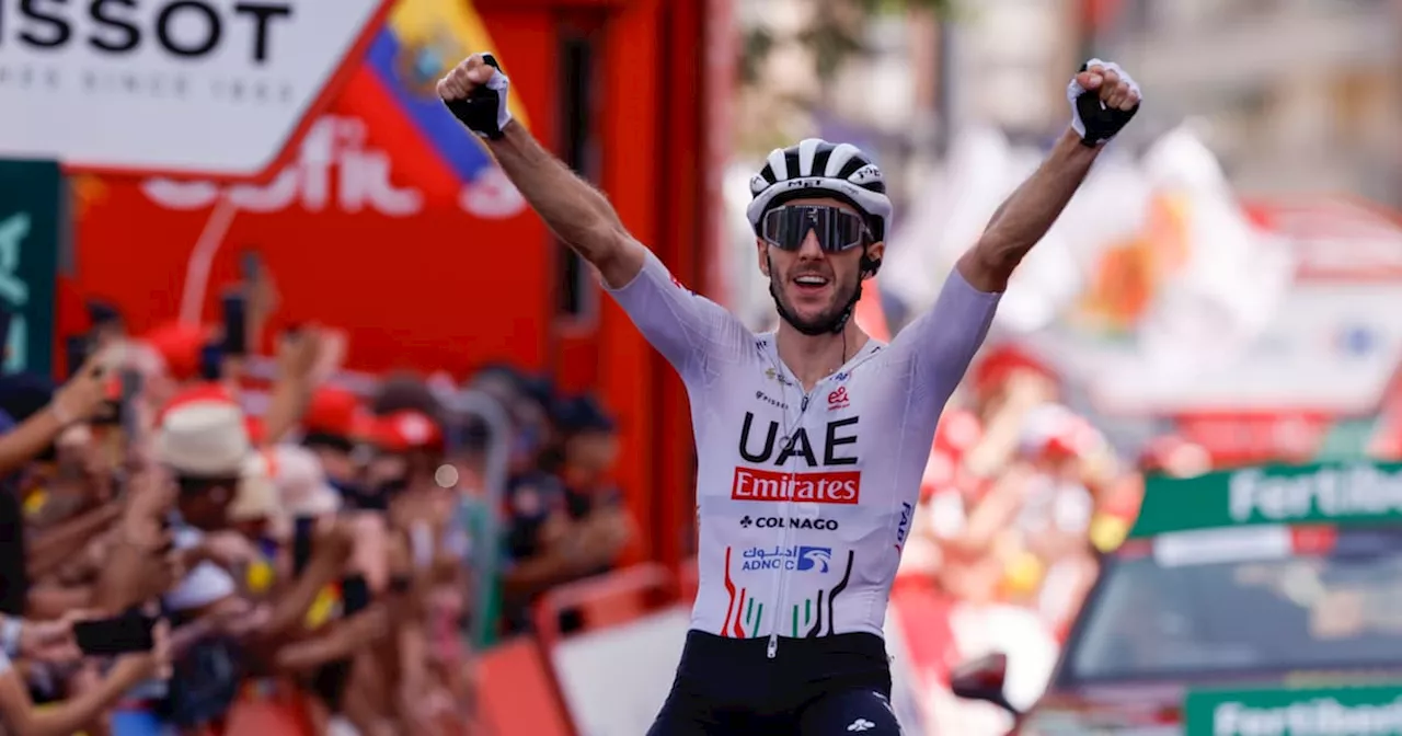 Vuelta a España: Adam Yates celebra en la novena etapa