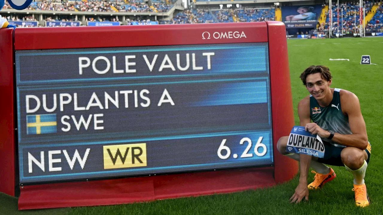 Pole vault superstar’s $100k payday after breaking world record... for the 10th time