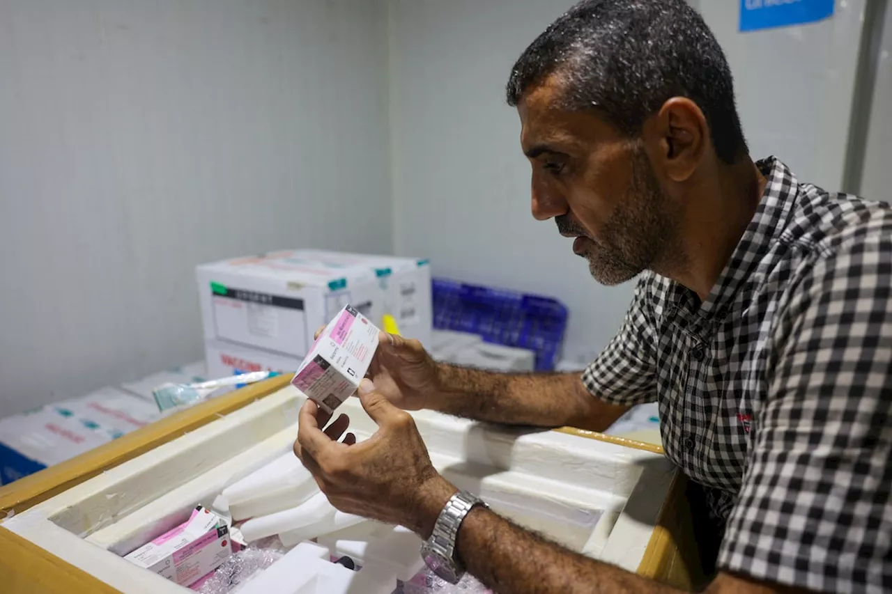 Israel says more polio vaccines are delivered to Gaza, where aid groups seek pause in fighting