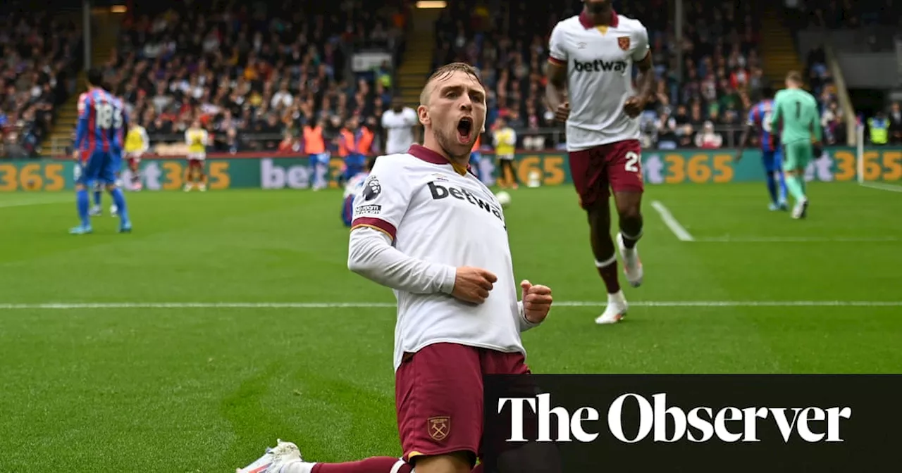 Tomas Soucek and Jarrod Bowen earn West Ham win at Crystal Palace